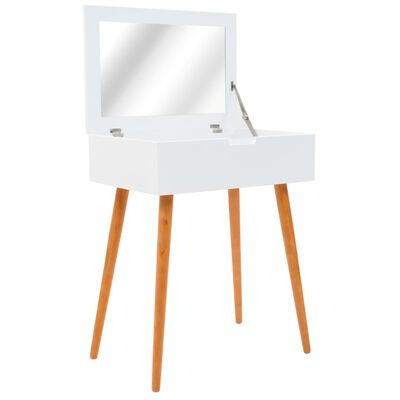vidaXL Kosmetinis staliukas su veidrodžiu, MDF, 60x40x75cm
