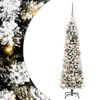 vidaXL Dirbtinė Kalėdų eglutė Balta 120 cm PVC ir Metalas ir Plastikas