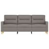 vidaXL Trivietė sofa, taupe spalvos, 180cm, audinys