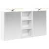 vidaXL Vonios spintos komplektas 3 vnt. 116 x 16 x 62,5 cm