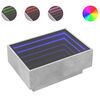 vidaXL Kavos staliukas su LED, betono, 70x50x30cm, apdirbta mediena