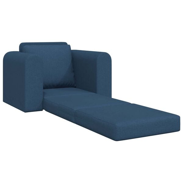 vidaXL Sofa lova Mėlyna 98 x 71 x 83 cm audinys