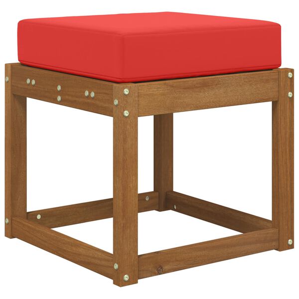 vidaXL Lauko Sėdimosios Pagalvė Raudona 40 x 40 x 8 cm