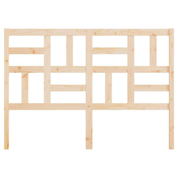 vidaXL Lovos galvūgalis, 126x4x104cm, pušies medienos masyvas