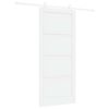 vidaXL Slankios durys 93 x 211 cm Apdirbta mediena Balta