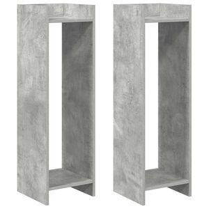 vidaXL Augalų stovas Betono Pilka 30 x 30 x 100 cm Dirbtinė mediena