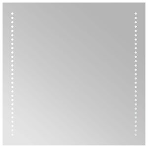 vidaXL LED vonios veidrodis Skaidrus 50 x 50 cm grūdintas stiklas