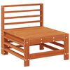 vidaXL Sodo vidurinė sofa Tvirtas pu&scaron;ies medis Va&scaron;ko Rudos Pu&scaron;ies
