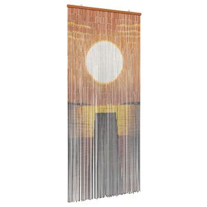 vidaXL Kenkėjų Durų Užuolaida multicolor 200 x 90 cm Bambukas