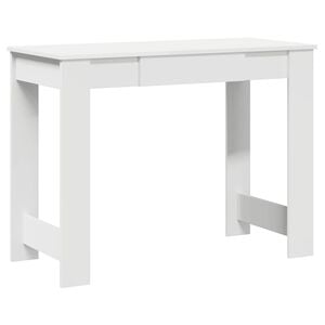 vidaXL Stalas, baltas, 100x45x75 cm, inžinerinė mediena