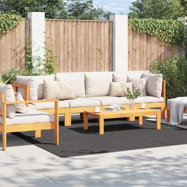 vidaXL Zoninės kiliminės dangos HUARTE Antracitas 240 x 240 cm