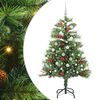 vidaXL Dirbtinė Kalėdų eglutė Žalia 150 cm PVC ir metalas