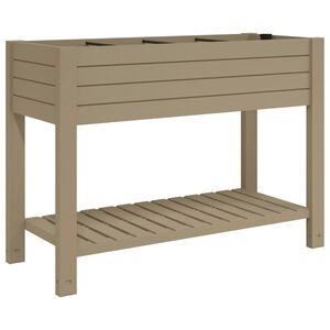 vidaXL Auk&scaron;tas sodo lovelis, &scaron;viesiai rudas, 110x45x79cm, PP