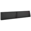 vidaXL Sienelė 2 vnt. 100 x 12 x 40 cm Plienas Juoda