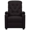 vidaXL Masažinis krėslas, juodos spalvos, dirbtinė oda