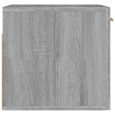 vidaXL Sieninė spintelė, pilka ąžuolo, 80x35x36,5cm, apdirbta mediena