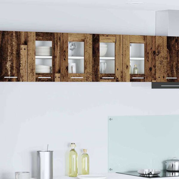 vidaXL Pakabinama spintelė 2 pcs Senas medis 60 x 31 x 40 cm