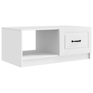 vidaXL Kavos staliukas Balta 90 x 50 x 37 cm Apdirbta mediena