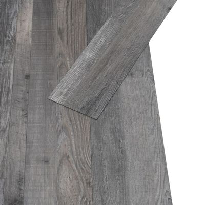 vidaXL Grindų plokštės, medienos spalva, PVC, prilipdomos, 5,02m², 2mm