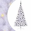 vidaXL Dirbtinė Kalėdų eglutė su 300 LED Balta 180 cm PVC ir Plienas