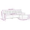 vidaXL Trivietė sofa su pakoja, &scaron;viesiai pilka, 210cm, audinys