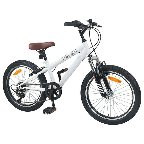 vidaXL Kids Mountain Bike 20 Colių 6-Speed 5-8 metų amžiaus Balta