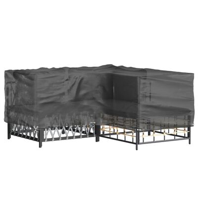 vidaXL Sodo baldų uždangalas, 185x185x70cm, 12 kilpučių, L formos