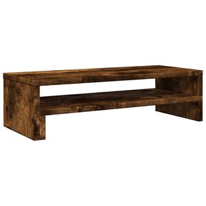 vidaXL Monitoriaus stovas, dūminio ąžuolo, 54x22x15cm, mediena
