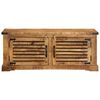 vidaXL Batu skrynia Ruda 110 x 38 x 45 cm Kietas mango medis