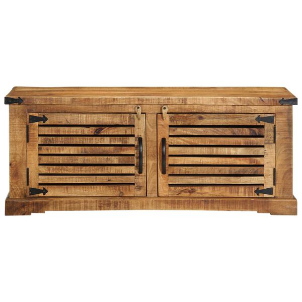 vidaXL Batu skrynia Ruda 110 x 38 x 45 cm Kietas mango medis