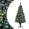vidaXL Dirbtinė Kalėdų eglutė Žalia 180 cm PVC ir Plienas ir Plastikas