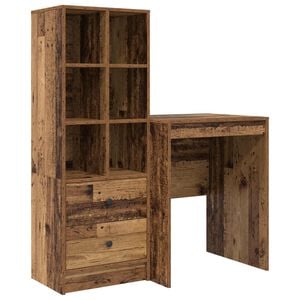 vidaXL Stalas Senas medis 105,5 x 50 x 127 cm 2 vnt.