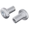 vidaXL Užrakinimo varžtas Paprastas 2 pcs Sidabro M6 x 12 mm Plienas