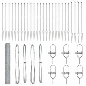 vidaXL Hexagonal Fence with Post 50 x 1,2 m Galvanizuotas plienas