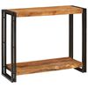 vidaXL Konsolinis stalas Ruda 90 x 33 x 75 cm Kietas mango medis