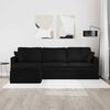 vidaXL Sofa Juoda 198 x 134 x 80 cm Aksomas