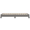 vidaXL Lovos rėmas be čiužinio, tamsiai pilkas, 90x200cm, audinys
