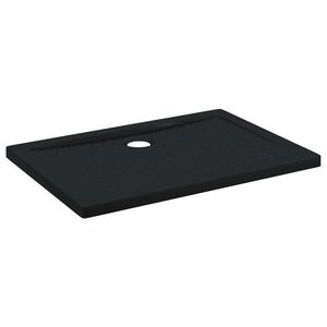 vidaXL Du&scaron;o padėklas su ta&scaron;kais 100 x 70 x 4 cm ABS Juoda