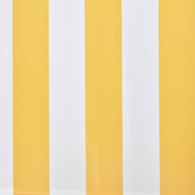 vidaXL Sulankstoma markizė, 300cm, geltona ir balta
