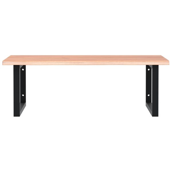 vidaXL Lentyna praustuvui, plienas ir ąžuolo medienos masyvas