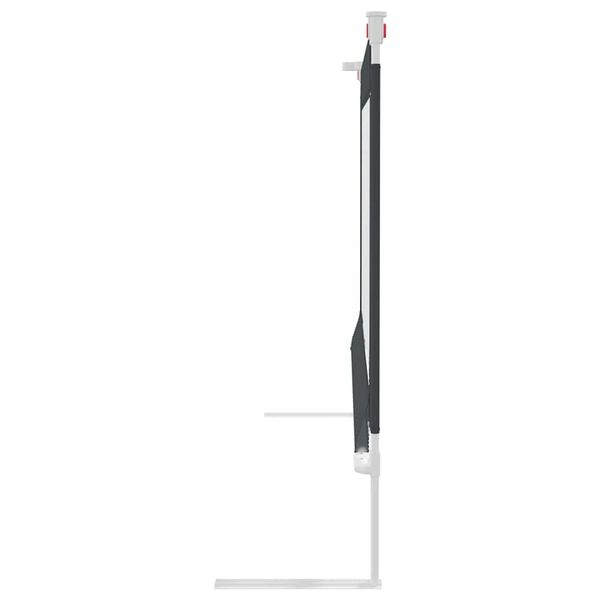 vidaXL Apsauginis turėklas vaiko lovai, pilkas, 100x25cm, audinys