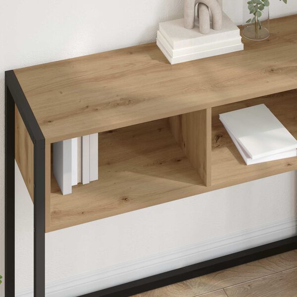 vidaXL Žurnalinis staliukas Meistrų ąžuolas 100 x 36 x 75 cm