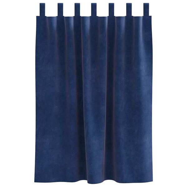 vidaXL Užtemdymo užuolaidos 2 pcs Tamsiai mėlyna 140 x 140 cm Aksomas