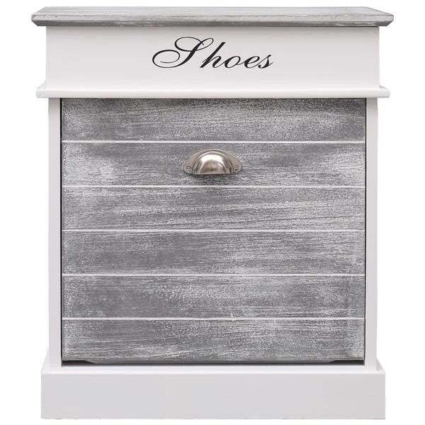 vidaXL Spintelė batams, pilkos sp., 50x28x58cm, paulovnijos mediena