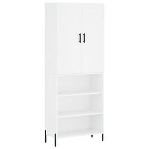 vidaXL Komoda, baltos spalvos, 69,5x34x180cm, apdirbta mediena