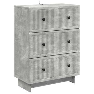 vidaXL Stalčių spintelė Betono pilka 66 x 34,5 x 90 cm