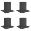 vidaXL Apvalus žemės inkaras 4 pcs Antracito 18 x 18 x 15 cm Metalas