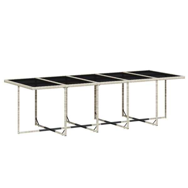 vidaXL Sodo komplektas su pagalvėlėmis, 15 dalių, pilkas, poliratanas