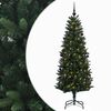 vidaXL Dirbtinė Kalėdų eglutė su burbulais 120 cm 150 LED &Scaron;ilta balta