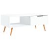 vidaXL Kavos staliukas, baltas, 100x49,5x43cm, apdirbta mediena